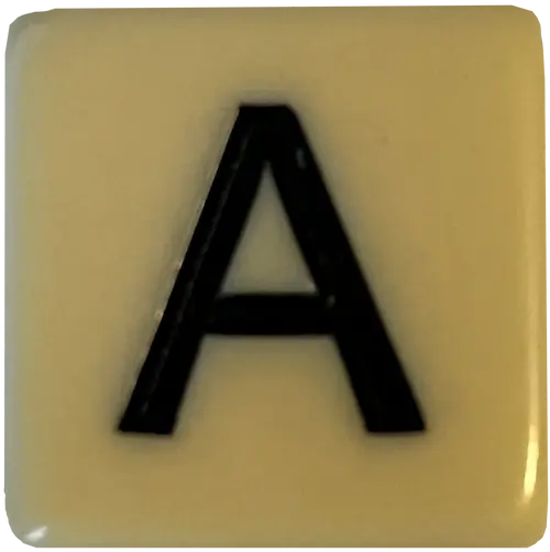 a png of a bannagrams A letter piece