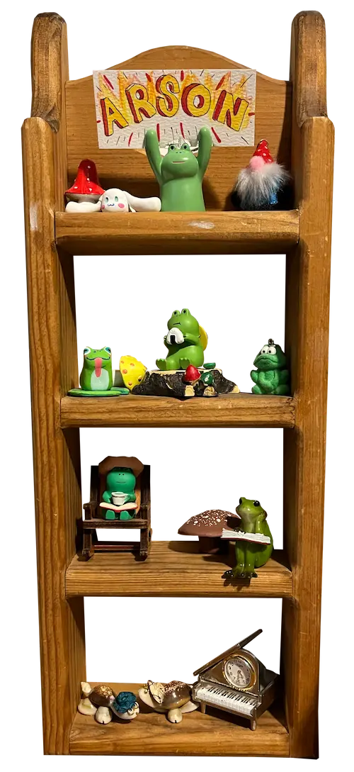 trinket shelf